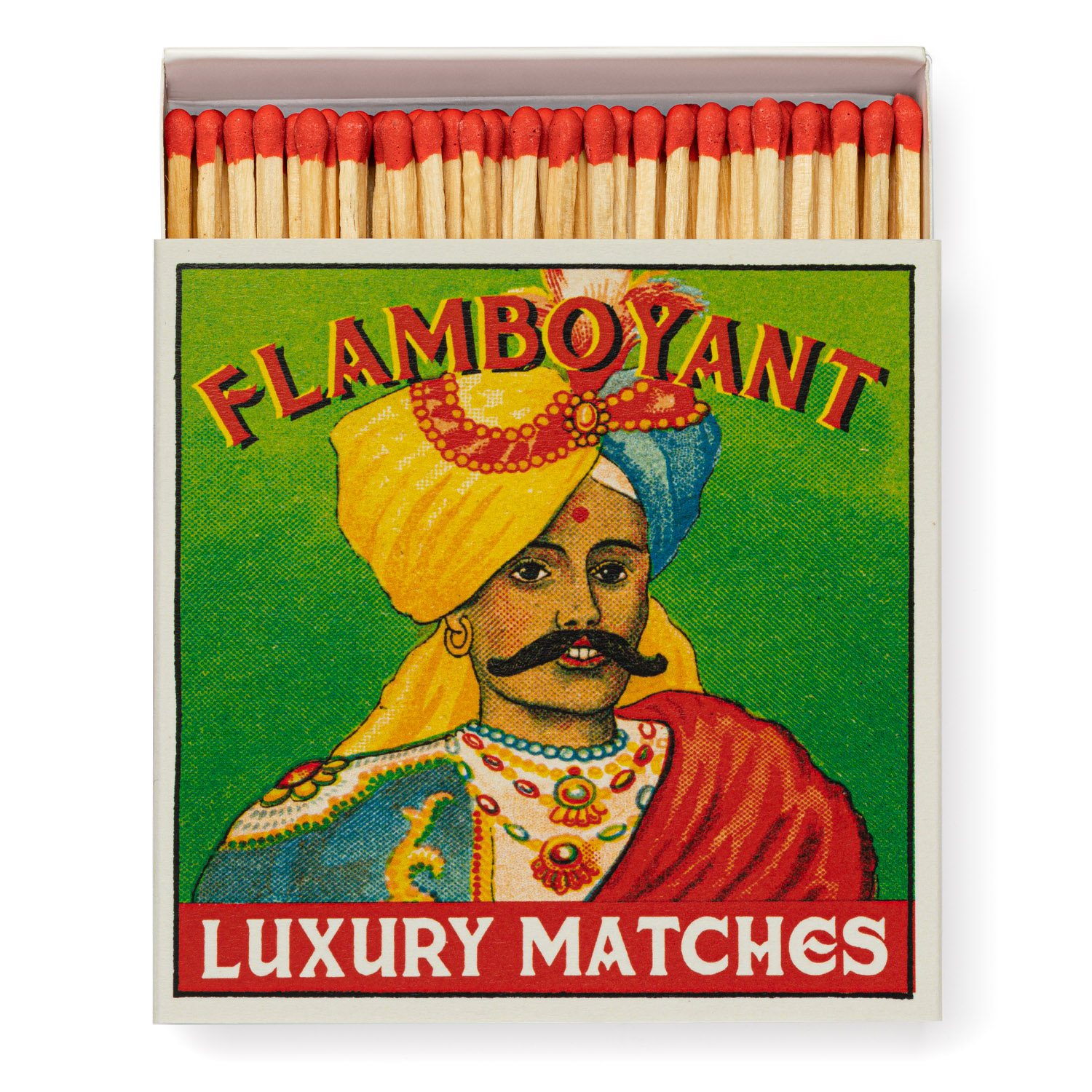 Mr Flamboyant matchboxes